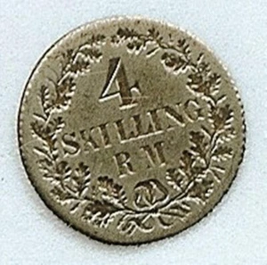 Denmark - 1854 - 4 Skilling Rigsmont - XF - KM# 758.1 - SILVER-Frederik VII - Picture 1 of 3