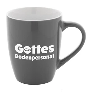 Tasse - Gottes Bodenpersonal (*NEU*) Geschenk Kommunion/Konfirmation - Grau - Bild 1 von 1