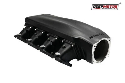 Colector de admisión atornillado de fundición Deepmotor LS3 L92 102 mm con rieles de combustible negro Foto 1 de 4