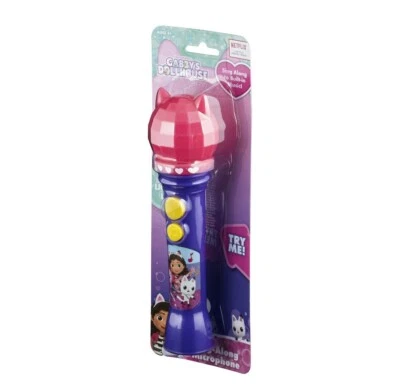 Gabby's Dollhouse Sing-Along Microphone with Built-In Music from the Netflix NEW - Image 1 of 4