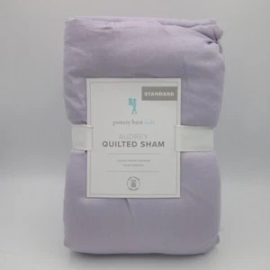 Pottery Barn Kids New Purple Audrey Quilted Sham Cotton Twin - Picture 1 of 3