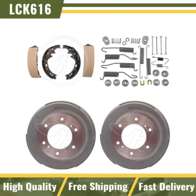 Tambores de freno traseros zapatas de freno herrajes kit de resorte para 1986-1989 D21 Foto 1 de 4