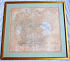 Deutschlandkarte Charte Original historisch antik Nürnberg 1821