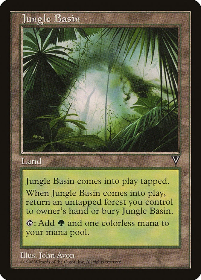 MTG Magic the Gathering Jungle Basin (164/167) Visions LP - Image 1 of 1