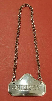 1802 English Sterling Silver Decanter Label - Image 1 of 4