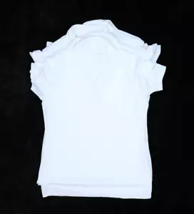 Sport-Tek Blank Plain White Short Sleeve Polo Shirts Womens S Bulk Lot 6 Pack - Picture 1 of 7