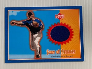 2002 Upper Deck Sons of Summer Game Jersey #SSAR Alex Rodriguez - Picture 1 of 2
