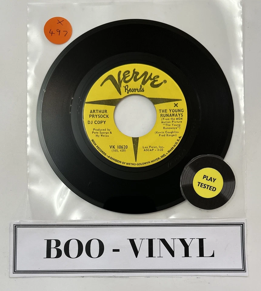 Arthur Prysock - The Young Runaways 7” Promo Northern Soul Vinyl Record VG+ - Изображение 1 из 4