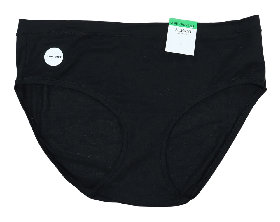 Alfani Ultra Soft Mix-and-Match Hipster Underwear Black Size Large