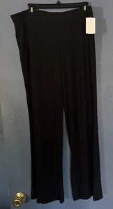 Nordstrom Rack Black Pajama Lounge Pants Women’s XL Wide Leg Comfortable NWT - Picture 1 of 8