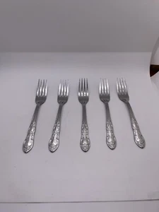 Oneida Oneidacraft Stainless Steel VENUS Dinner Forks Five Piece - Picture 1 of 3