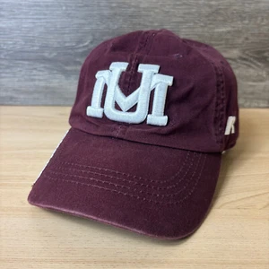 Montana Grizzlies Hat Cap Strap Back Maroon University Russell Adjustable - Picture 1 of 9