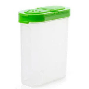 Ovale Doppel-Deckel Gewürz Box Storage Box 250ml Frische-halten Box (grün) - Bild 1 von 2
