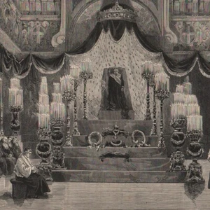 Rome - La mort de Victor-Emmanuel - Gravure de presse 1878 - Picture 1 of 2