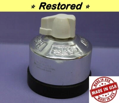 Interruptor giratorio de aparato calentador de cocina de aluminio GE de colección, 30A, ALTO, MEDIANO, BAJO, APAGADO Foto 1 de 4