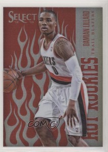 2012-13 Panini Select Hot Rookies Silver Prizm /25 Damian Lillard #3 Rookie RC