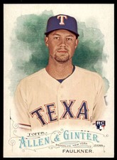 2016 Allen and Ginter #290 Andrew Faulkner NM-MT RC Rookie Rangers 