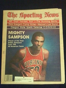20 de marzo 1982 Sporting News Magazine Ralph Sampson Jugador del Año NCAA - Imagen 1 de 2