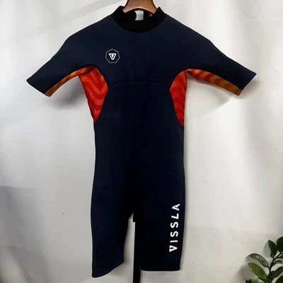 Traje de neopreno Vissla juvenil talla 14 niños playa surf azul marino deportes acuáticos traje de baño Foto 1 de 4