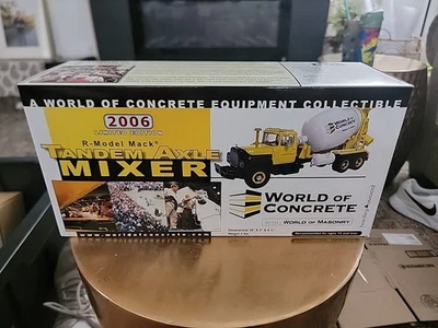 2006 Ltd Ed R-Model Mack Тандемный Осевой Смеситель Мир Бетона Коллекционный - Изображение 1 из 4