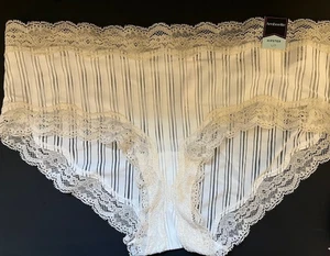 Ambrielle Women's SNOW DRIFT Ivory Lace Hipster Panties Size LARGE (7)  NWT - Picture 1 of 2