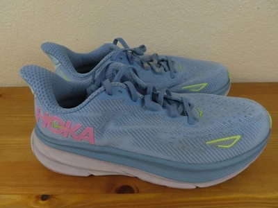 Zapatillas deportivas acolchadas Hoka Clifton 9 anchas para mujer talla 9D para correr en carretera Foto 1 de 4