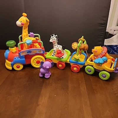 Fisher Price Increíbles Animales Sing Go Choo Choo Tren Juguete Set Clicker Zoo Lote Foto 1 de 4