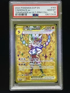 2024 POKEMON SVP EN-SV BLACK STAR PROMO #163 CINDERACE EX PSA 10 - Picture 1 of 2
