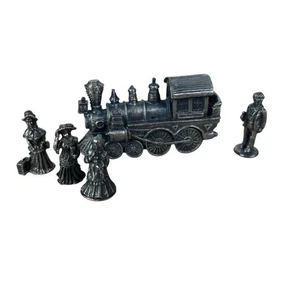 Liberty Falls The Americana Pewter Collection 5 estatuillas en miniatura, locomotora - Imagen 1 de 2