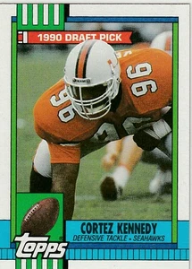 Cortez Kennedy 1990 Topps Draft Pick Rookie #334 RC Seattle Seahawks - Picture 1 of 1
