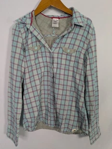 NorthFace Womens Plaid Flannel Shirt Medium Thick Cotton Lightweight Bella Swan - Picture 1 of 7