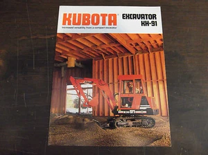 KUBOTA KH-91 COMPACT/MINI EXCAVATOR BROCHURE 1989 - Picture 1 of 5
