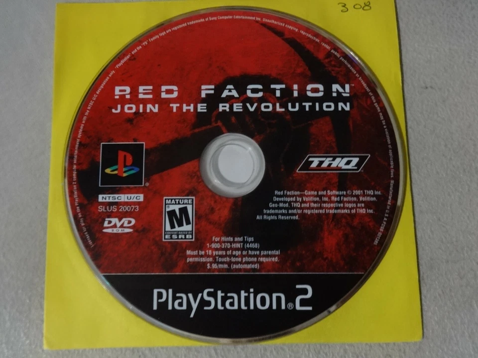 Red Faction Join The Revolution Playstation 2 PS2 Game Disc Only Free Ship - Image 1 of 1