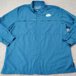 Game Guard Shirt Mens Extra Large Blue Hiking Tech Fishing Performance A2 - Picture 1 of 10