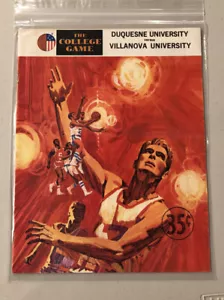 Duquense University Vs. Villanova Vintage Basketball Program - Picture 1 of 2