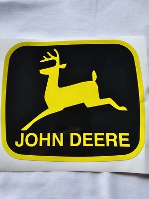 Original John Deere Leaping Deere Original Decal Sticker  JD5599  7"3/4 X 6"3/4 - Image 1 of 3