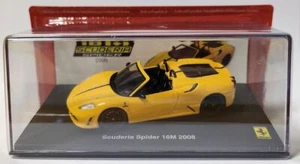 Ferrari Scuderia Spider 16M 2008 - Yellow 1/43 Model Car. W/Display case + dust - Picture 1 of 1