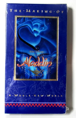 Aladdin The Making Of (VHS) *NEW/SEALED* Walt Disney Video Tape buy 2 get FREE - Image 1 of 4