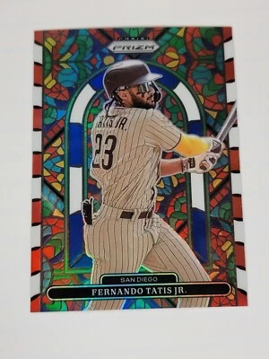 2022 Prizm Fernando Tatis Jr Stained Glass Red White & Blue Prizm #SG-1 - Image 1 of 2