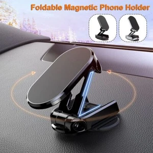 Staffa pieghevole Supporto magnetico per telefono per auto Supporto girevole - Zdjęcie 1 z 10