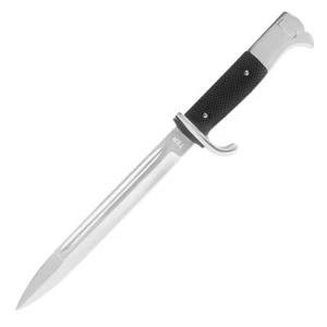 German Reproduction K98 Bayonet - World War II - Nickel Plated - Picture 1 of 3