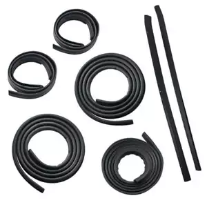 1987-1993 Mustang LX Coupe Door Trunk Deluxe 7 pc Weatherstrip Rubber Seal Kit - Picture 1 of 1
