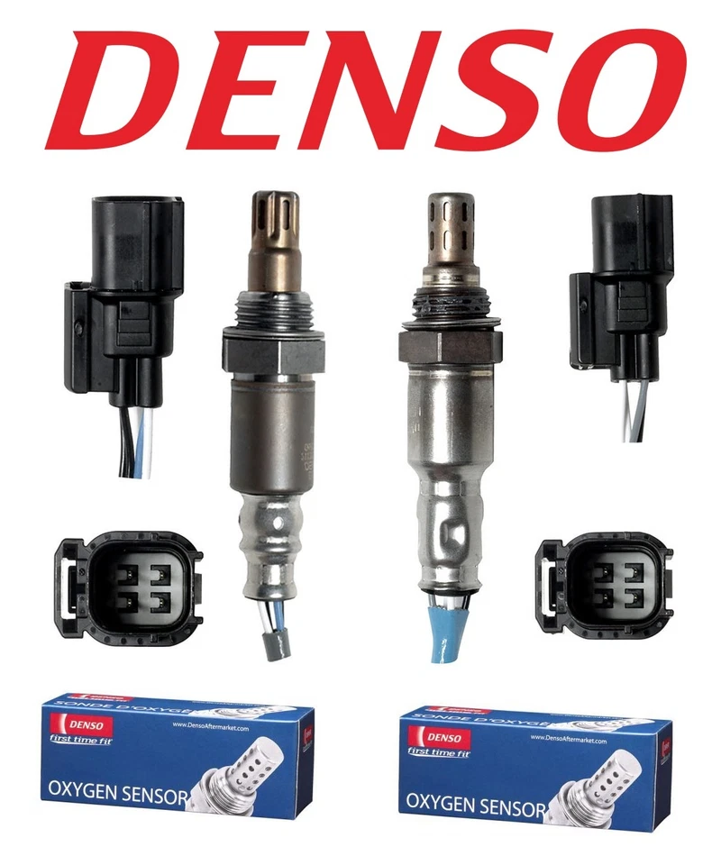 For Acura RDX 2.3 Pair Front Air Fuel Ratio & Rear O2 Oxygen Sensors Denso - Image 1 of 1