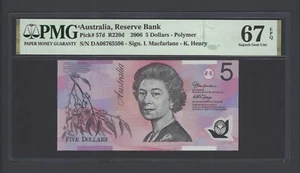 Australia 5 Dollars 2006 P57d Uncirculated Grade 67 - Picture 1 of 2