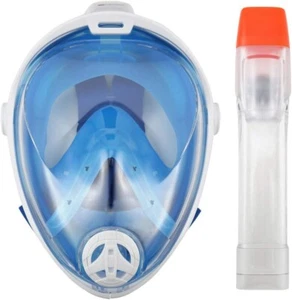 Aquatics HydroAir Full Face Snorkeling Mask S/M Durable Shatter-Resistant - Picture 1 of 9