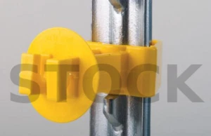 "Aislante Dare SNUG-XLSTP-25 Snug extra largo poste en T 2-1/2", amarillo - 25 PK - Imagen 1 de 6