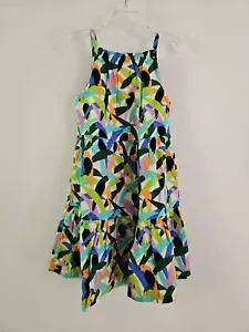 NWOT HANNA ANDERSSON MUSLIN TIERED TWIRLY PARAKEET TREE SUN DRESS 120 6 7 $64 - Picture 1 of 6