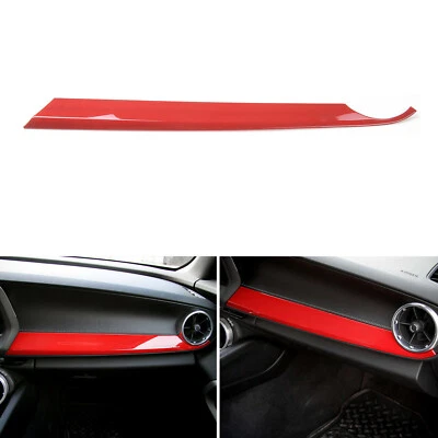 1pc Red Co-Pilot Dashboard Panel Cover Trim for Chevrolet Camaro 2017-2024 Parts Foto 1 de 4