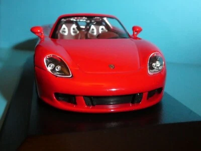 Porsche Carrera GT in Red 2003  MINICHAMPS 1/43  OUTSTANDING DETAIL NLA - Image 1 of 4