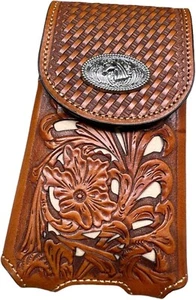 7" HORSE POUCH BELT LOOP CELL PHONE HOLSTER CASE WESTERN UNIVERSAL #EH12691 - Picture 1 of 67